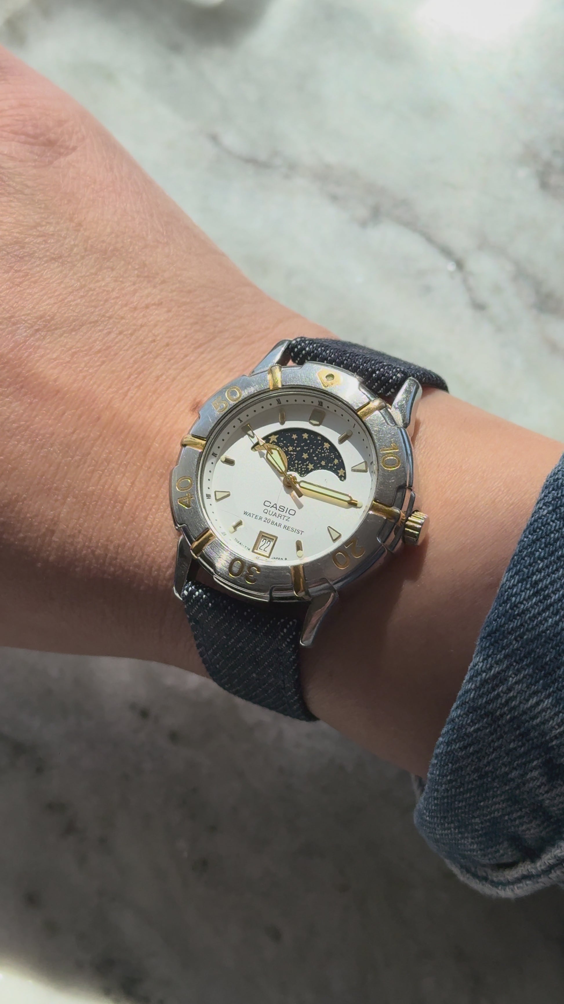 1990’s Casio Quartz Moon-phase Diver Watch