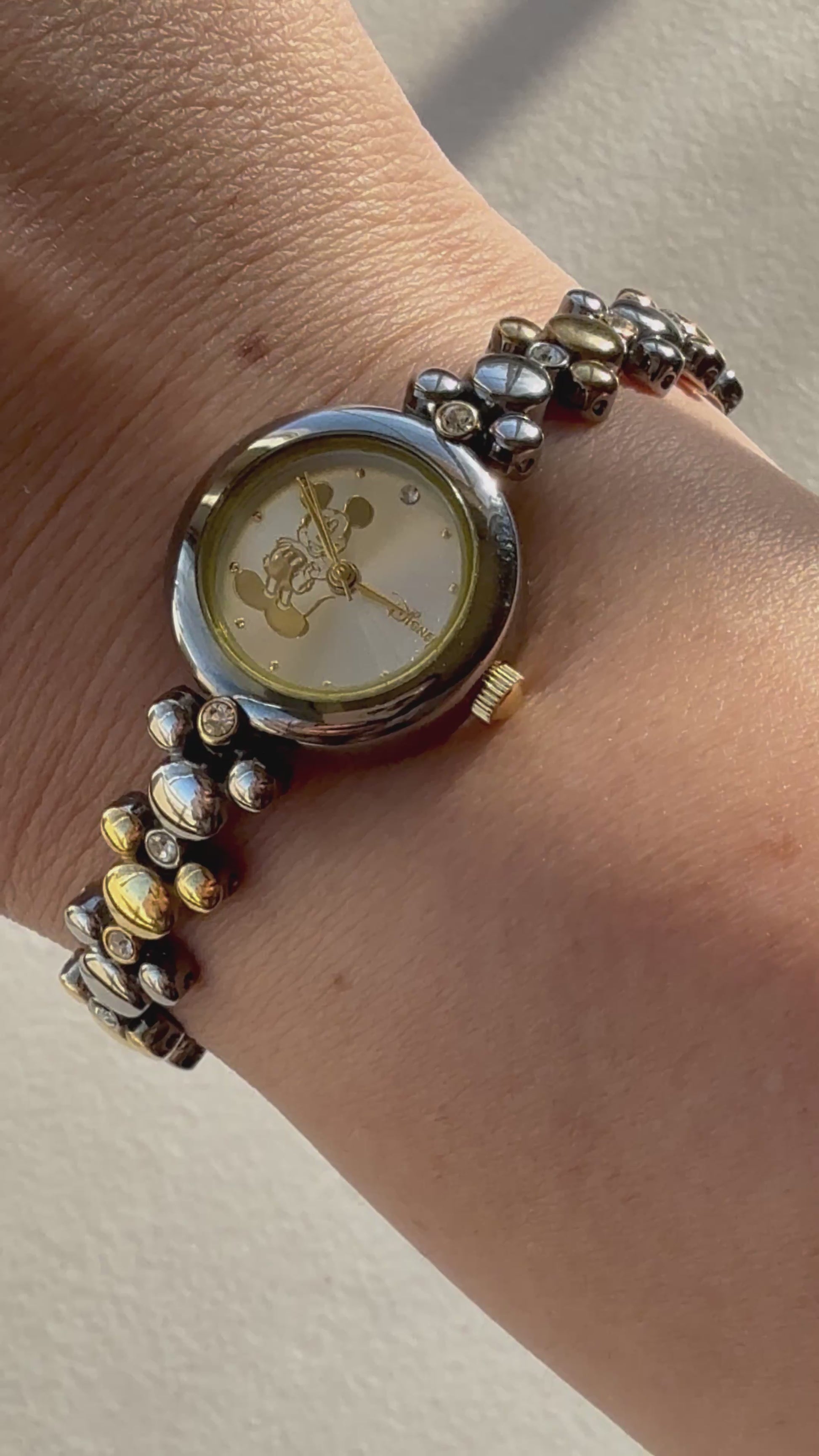 1990’s Mickey Two Tone Bracelet Watch