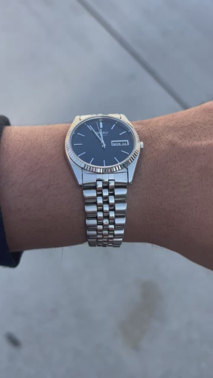 1994 Seiko Quartz Silver Tone “Presidential” Day Date