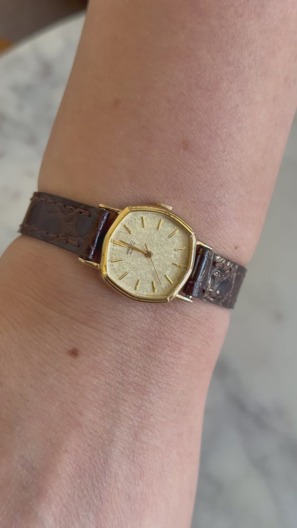 1981 Seiko Quartz Gold Plated Octagon Watch