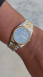 1993 SEIKO Pulsar Quartz “President” Two Tone Day Date Watch