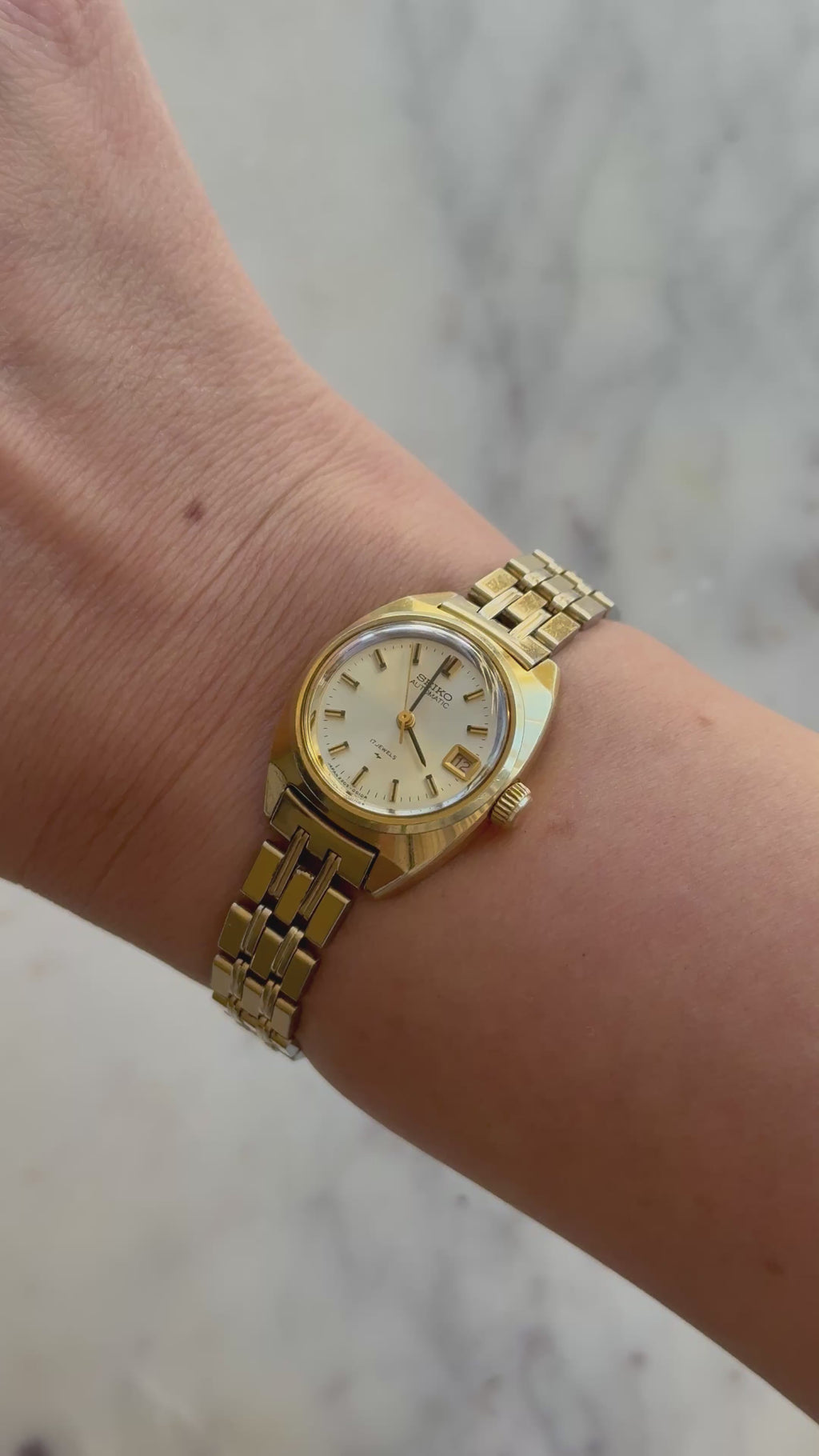 1971 Seiko Automatic 17 Jewels Gold Plated Date-Just Watch