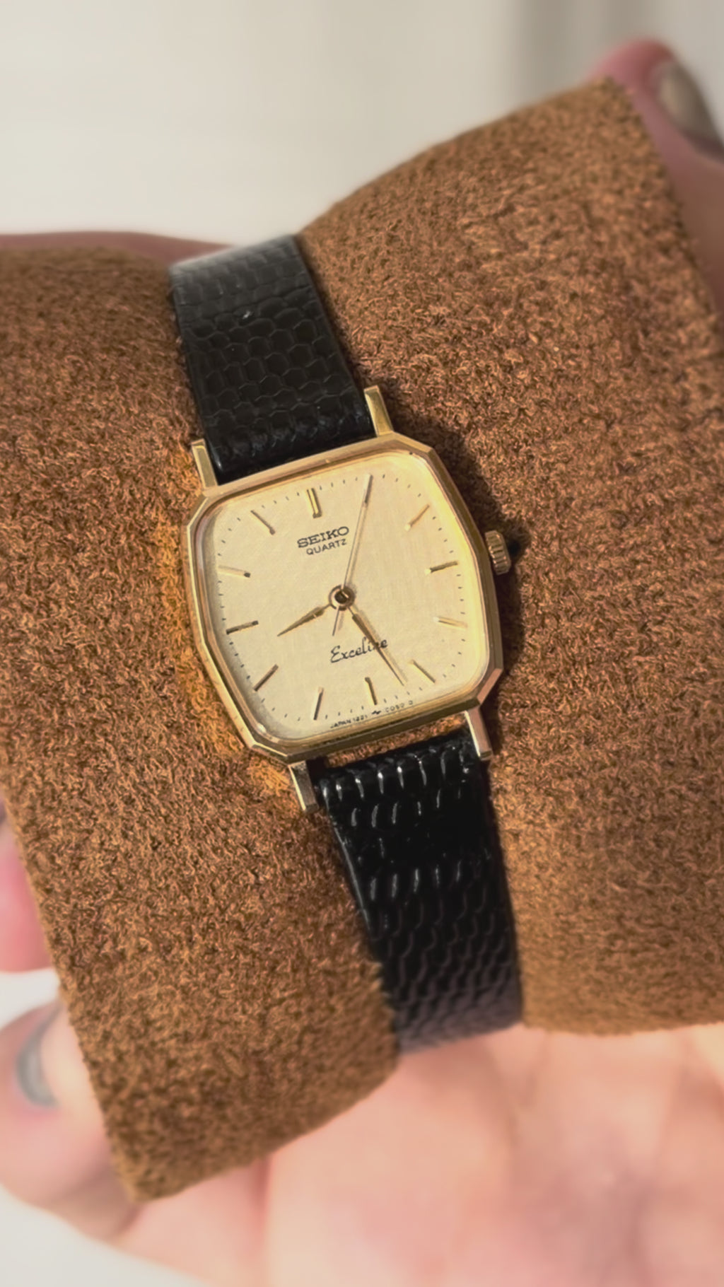 1984 Seiko Exceline Quartz Gold Plated Watch