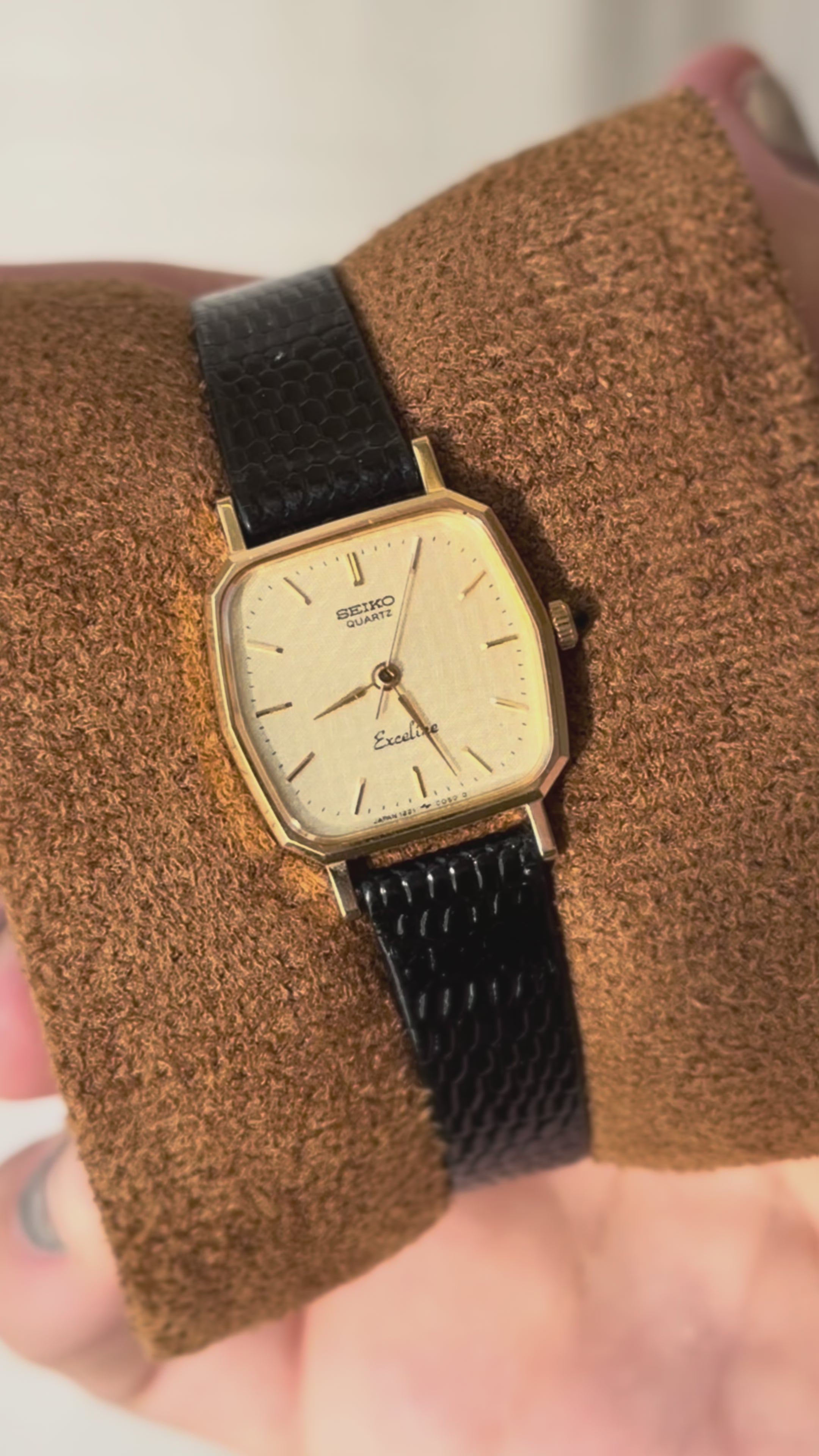 1984 Seiko Exceline Quartz Gold Plated Watch