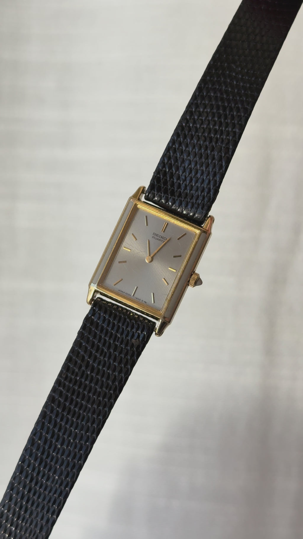 1984 Seiko Quartz Gold Tone Tank Watch